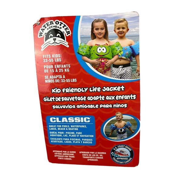 Airhead Water Otter Classic Life Jacket  Kids 33-55 lbs   NWT  Race Car - Picture 6 of 8